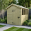 8 x 10 Apex Shed Tanalised (Single Door, With Windows) 1