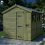 8 x 10 Apex Shed Tanalised (Single Door, With Windows) 3