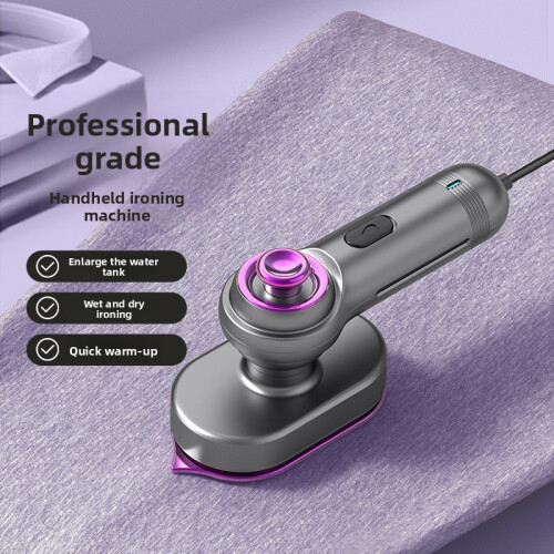 (Gray UK)Foldable Handheld Steamer With Quick Heating For Travel And Home Garment Use 2