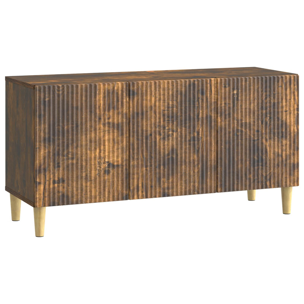 Vidaxl Tv Cabinet Smoked Oak 99 X 34.5 X 50 Cm Engineered Wood