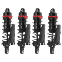 4PC Metal RC Piggyback Hole to Hole 90mm for 1/10 RC Crawler Car -4 TRX4 Axial SCX10II D90 CC01,Black