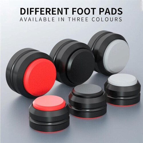 4Pcs Audio Speaker Isolation Feet Turntable Damper Absorption Shock Pad for Amplifier Devices Red 1