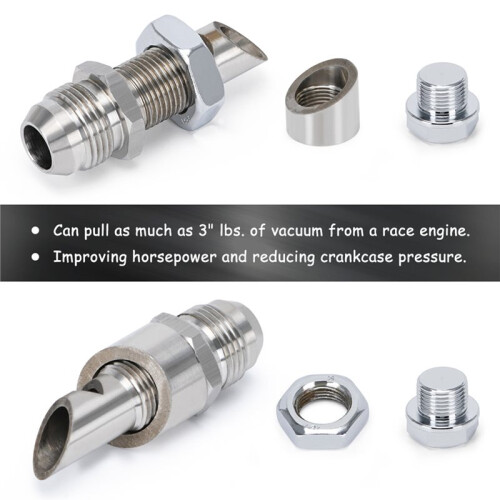 Stainless Steel Exhaust Pipe Special Joint Catch Can Vent for E-VAC Scavenger Kit Includes T304 SS E-VAC 2