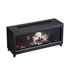 Humidificador de Aromaterapia con Diseño de Castillo Encantado de 220 Ml, con Chimenea Llama, Humidificador Aceites Esenciales para el Hogar y la