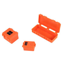 3Pcs Plastic Rc Car Storage Box Decoration Tool for Trx4 Axial Scx10 90046 D90 1/10 Rc Crawler Accessories Orange