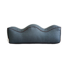 (Bamboo sackcloth-Dark blue) Leg Elevating Pillow for Sleep & Recovery