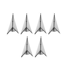 Universal DJ Licht Lautsprecher Ständer Abdeckung Doppel Seitiger Stativ Ständer Rock Scrim Abdeckung Dehnbares Material, 6 Stück