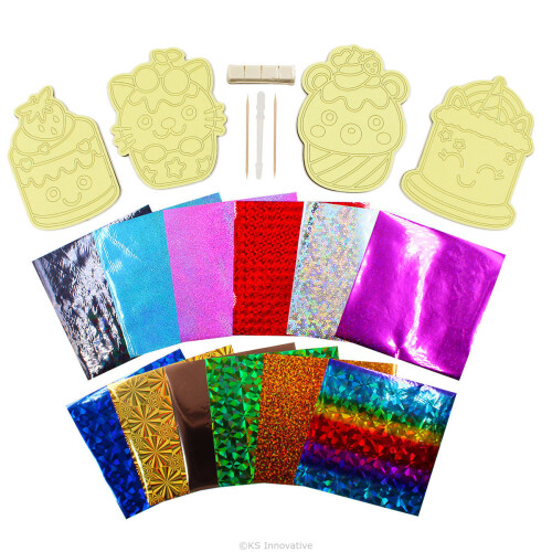 Foil 4 in 1 Craft Kit - Cupcake 2