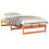 VidaXL vidaXL Bed Frame Brown 100 x 200 cm Solid Pine Wood 3