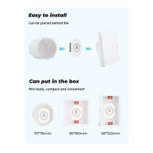 5X Tuya WiFi Ventilator Plafondventilator Schakelmodule Dual-Mode Reset Voice Controller voor Alexa Home Wit