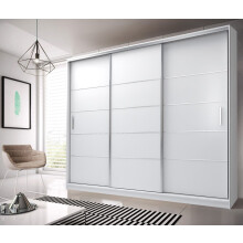 (250CM,White) FH LEXUS Modern Sliding Door Wardrobe
