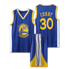 (Child M)Stephen Curry Athletes Basketball Uniform Polyester With Sweat Absorption Men