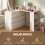 Homcom HOMCOM Vanity Table with 3-Tier Shelf and 6 Drawers, White 6