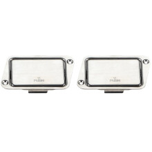 2X 9V Guitar Battery Box Push-Button Guitar Battery Compartment for Active Guitar Bass Bevel Style