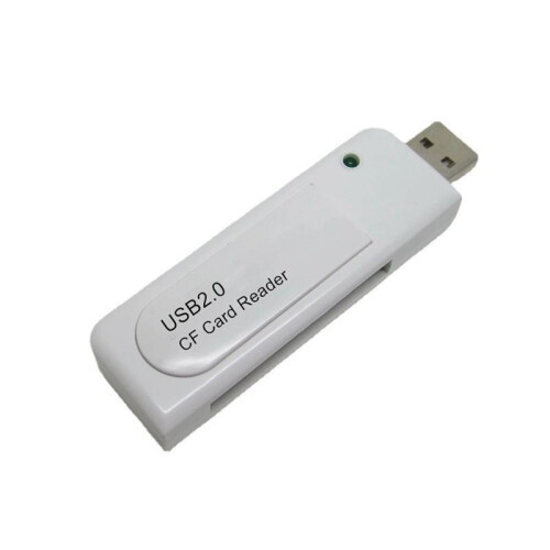 2X USB 2.0 CF Card Reader for CCD Digital Camera Flash Memory Card Viewer Writer Data Transfer Adapter Memory Dongle B 1