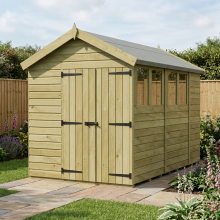 7 x 11 Apex Shed Tanalised (Double Door, With Windows)