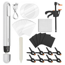 Kit D'Aplatissement de Cartes, Outils de Réparation, D'Entretien et de Nettoyage pour Cartes de Sport, Stylo Thermique, Feuilles Acryliques