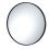 Balterley Round 800 x 800mm Black Frame Recessed Mirror 2