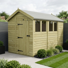 7 x 11 Apex Shed Tanalised (Single Door, With Windows)