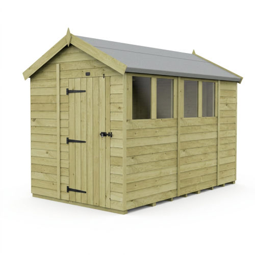 7 x 11 Apex Shed Tanalised (Single Door, With Windows) 1
