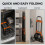 Homcom HOMCOM Heavy Duty Foldable Trolley on Wheels, Black and Orange 5