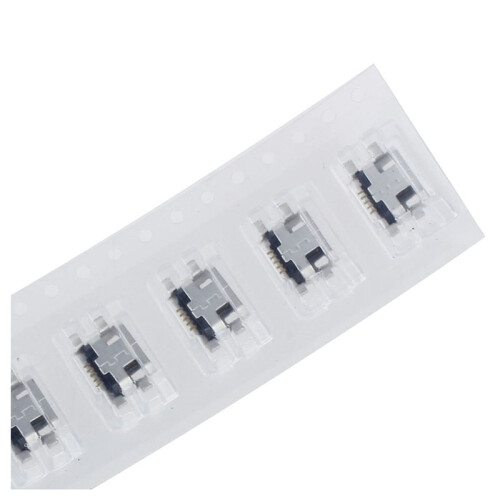 50 x Type B Female Silver  USB 5 Pin Socket Charger Mount Receptacle Connector