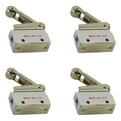 4X MOV-02 8.5mm 2 Position 3 Way Roller Lever Mechanical Valve