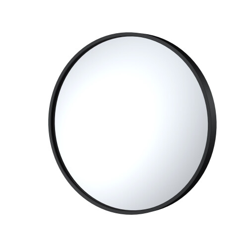 Balterley Round 600 x 600mm Black Frame Recessed Mirror 1