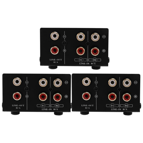 3X 2 in 1 Out or 1 in 2 Out Audio Source Signal Selector, Switcher, Speaker, Audio Source, Switcher 1