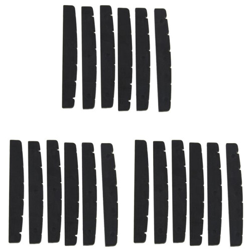 18X Black 6-String Guitar Top Nut 42mm X 3mm 1