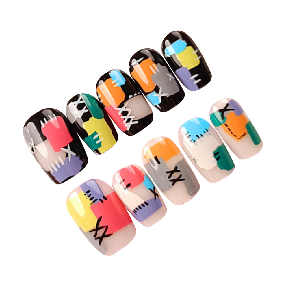 Reach-Tools Fake Nails With Patch Print, Smooth Edge For Women