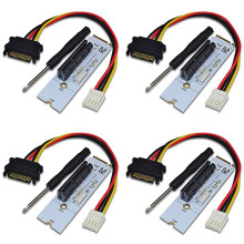 4X NGFF M.2 zu PCI-E 4X Riser Karte M2 Schlüssel M zu PCIe X4 Adapter mit LED Spannungs Anzeige