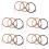 15 Sets Guitar Strings Replacement Steel String for Acoustic Guitar (5 Brass Set, 5 Copper Set and 5 Multicolor Set) 1