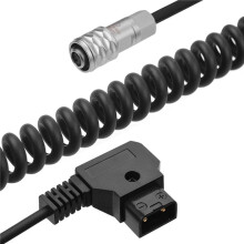 3X D-Tap to BMPCC 4K 2 Pin Locking Power Cable for Blackmagic Pocket Cinema Camera 4K for V Mount Battery