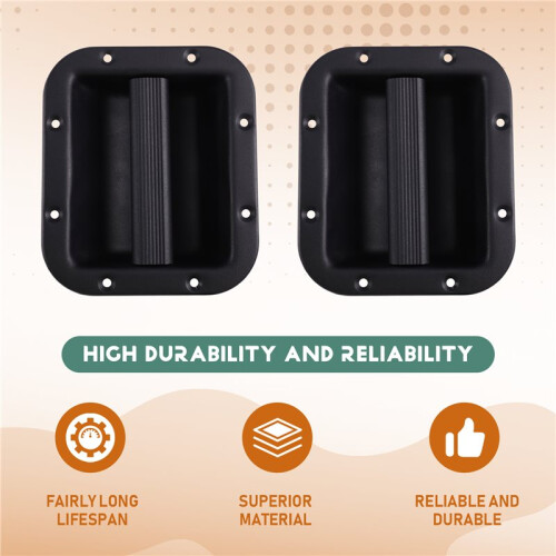 2Pcs Speaker Handle Subwoofer Amplifier Speaker Cabinet Handle Metal Handle Sound Accessory Recessed Speaker Handle 1