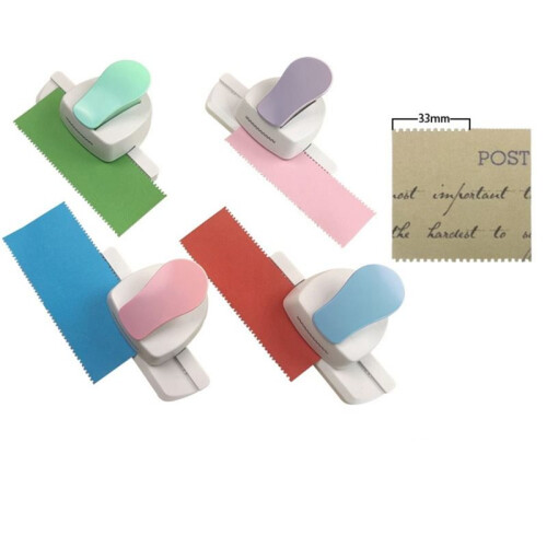 DIY Embossing Machine 3.3cm Labor Saving Stamp Border Punch Handmade Paper Cutter Green