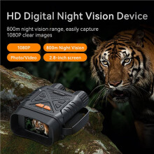 2X Nuevos Binoculares 4K de Visión Nocturna A Todo Color con Poca Luz, Telescopio Infrarrojo para Exteriores de Ultra Alta Definición con Pantalla