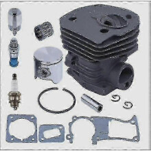 For Husqvarna 340 345 350 346 346xp 351 353 Chainsaw: 44mm Engine Cylinder Head Piston Air Filter Gasket Set Motor Overhaul Parts
