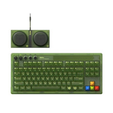 8BitDo Clavier Mécanique Retro 87 avec Rétroéclairage RGB, Touches Interchangeables à Chaud, 2,4 GHz et Port USB-C pour PC et Tablettes