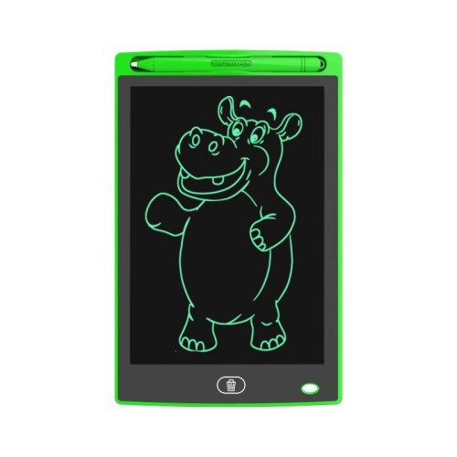 (Green)Handwriting Tablet Drawing Tablet Paperless Digital Notepad Abs Lcd 85 Inches