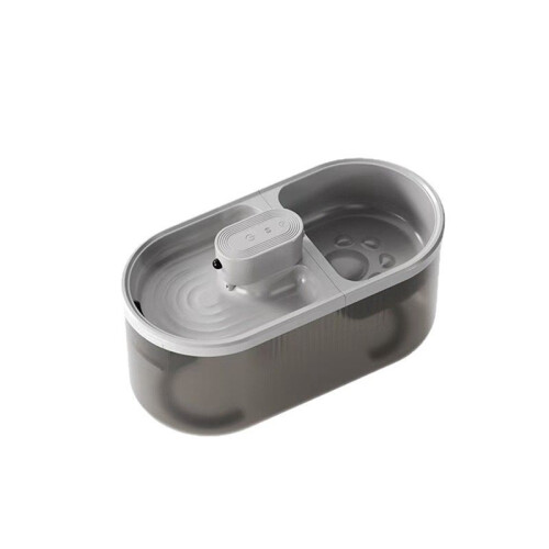 Novo Bebedouro e Comedouro Inteligente para Animais de Estimação 2 em 1, Recarregável, com Design Sofisticado e Automático.