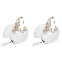 4X Elderly Loudspeaker Headphones Walkman Rechargeable Noise Reduction Suitable for the Elderly