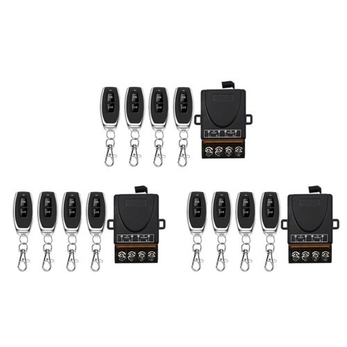 3X AC 220V 30A 1CH 433MHz Wireless Remote Control  RF Relay Receiver + Off/ Transmitter A
