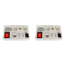 2X Multi-Interface Test Lamp Holder 12 Port Led Bulb Tester Versatile Led Lcd Tester for E27 B22 E14 Bulb Test EU Plug