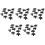 50 Pcs 6 Pins 2 Positions DPDT /  Slide 1