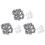 60 Pcs Copper 5mm Light Emitting Diode LED Holder Mount Panel Display 1