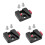 3pcs 1/4 Universal V Mount Battery Quick Release Plate Adapter Single Base for All Ptz and Camera Black 1