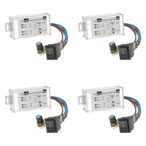 4X  9V 12V 24V 48V 60V 20A Reversible Motor Speed Controller Regulator Driver PWM