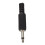 15 x Black Plastic 3.5mm Male Mono Plug Jack Audio Adapter Connector 3