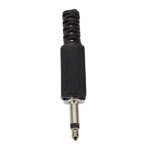 15 x Black Plastic 3.5mm Male Mono Plug Jack Audio Adapter Connector 2